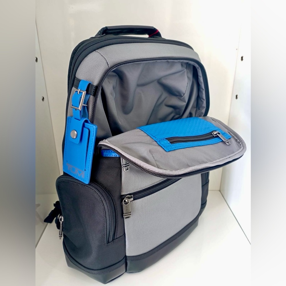 NWT TUMI Parrish Backpack Dark Gray Blue - Picture 4 of 6